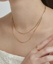 【SALE/20%OFF】ciite' 【 金属アレルギー対応 】シンプル2連スネークネックレス サージカルステンレス シーテ アクセサリー・腕時計 ネックレス...