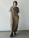 RADIATE アシメフロントデニムジャンパースカート(beige,brown) ラシュッド ワンピース・ドレス ジャンパースカート ブラウン ベージュ【送料無...