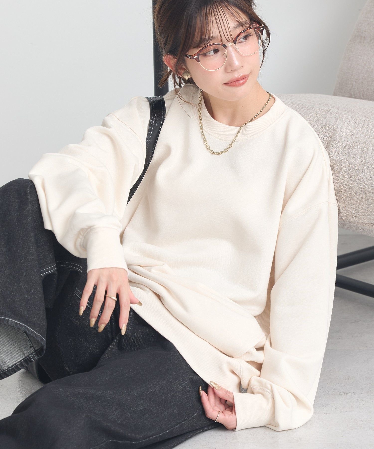 【SALE／30%OFF】earth music&ecology サイドリブロゴスウェット アースミュージック&エコロジー トッ..