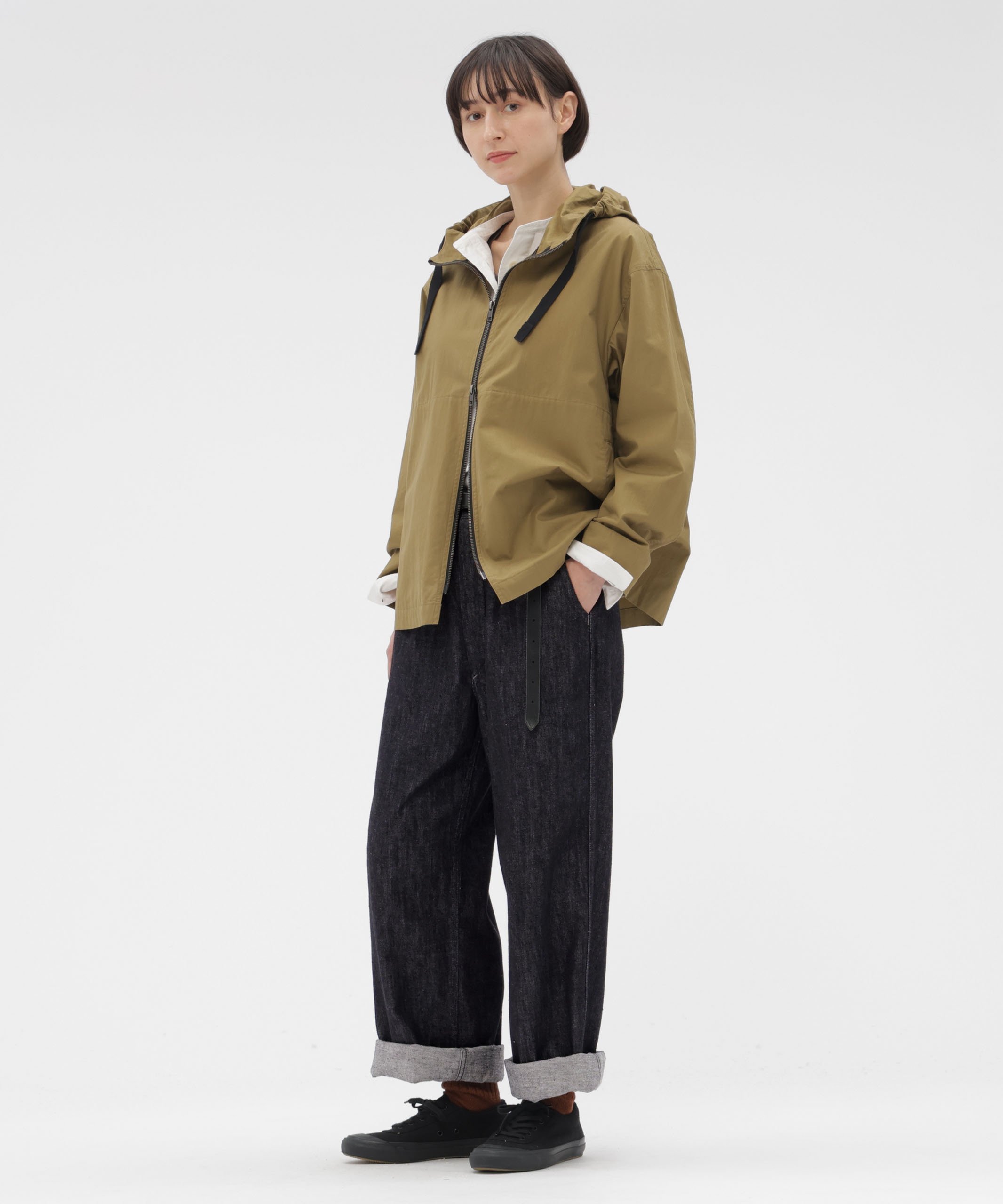 MHL. CANTON BLACK LIGHT DENIM TROUSERS マーガレット・ハウエル パンツ その他のパンツ ブラック