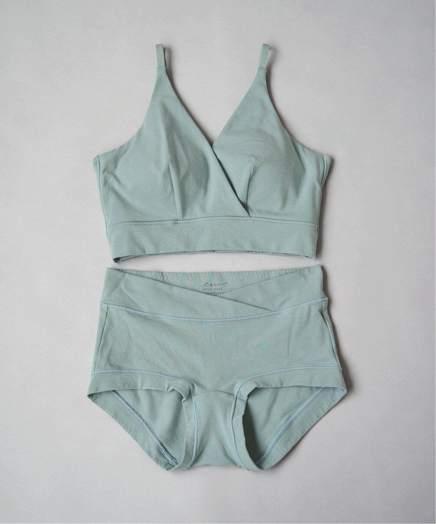 【SALE／30%OFF】EMILY WEEK 【for MOM】オーガニックコットン混 マタニティカシュクールブラ(グリーン) エミリーウィーク インナー・ルームウェア ブラジャー グリーン【送料無料】