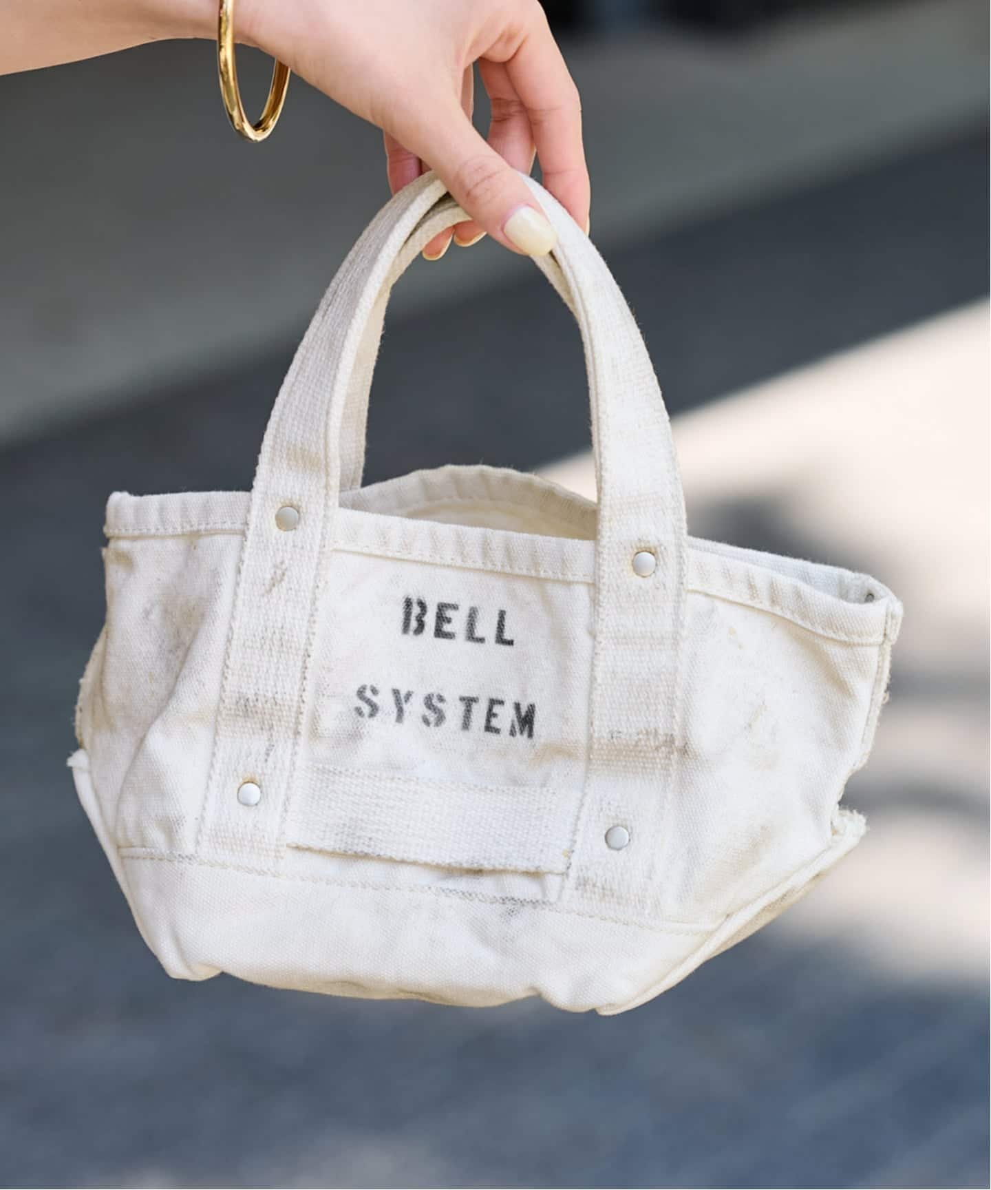 FRAMeWORK BELL SYSTEM キャンバスツールバッグXSショート フレームワーク バッグ トートバッグ ホワイト【送料無料】
