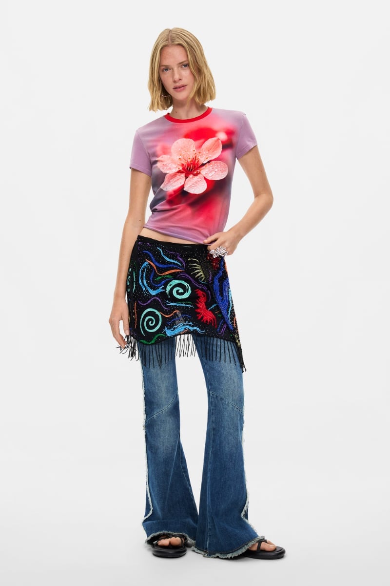 【SALE／30%OFF】Desigual フリンジショートパレオ デシグアル スカート その他のスカート【送料無料】