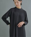 WHYTO. WHYTO./「WHYTO. / ホワイト」Asymmetry pleats dress ビーアパートメント ワンピース・ドレス その他のワンピース・ドレス ブ..