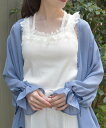axes femme カップ付きストラップタンク アクシーズファム トップス ノースリーブ・タンクトップ ベージュ