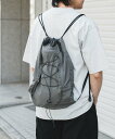 【SALE/40%OFF】URBAN RESEARCH DOORS ナップサック アーバンリサーチドアーズ バッグ リュック・バックパック グレー ブラック【送料無料】