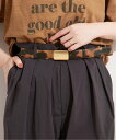 JOURNAL STANDARD L'ESSAGE 《予約》【MAISON BOINET】30 mm plaque belt in haircalf leather:ベルト ジャーナルスタンダード レサージュ ファッション雑貨 ベルト ベージュ【送料無料】