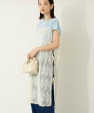 【SALE/25%OFF】AMERICAN HOLIC プリーツレースキャミワンピース アメリカン ホリック ワンピース・ドレス ワンピース グレー ホワイト【送料無料】