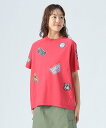 【SALE/30%OFF】BEAMS HEART WOMEN サインボード Tシャツ ビームス ハート トップス カットソー・Tシャツ グレー レッド ホワイト