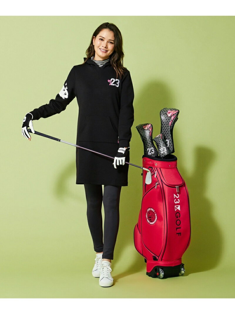 23区GOLF 【UNISEX】キャスター付きキャディーバッグ ニジュウサンクゴルフ スポーツ/水着 スポーツグッズ ネイビー レッド【送料無料】