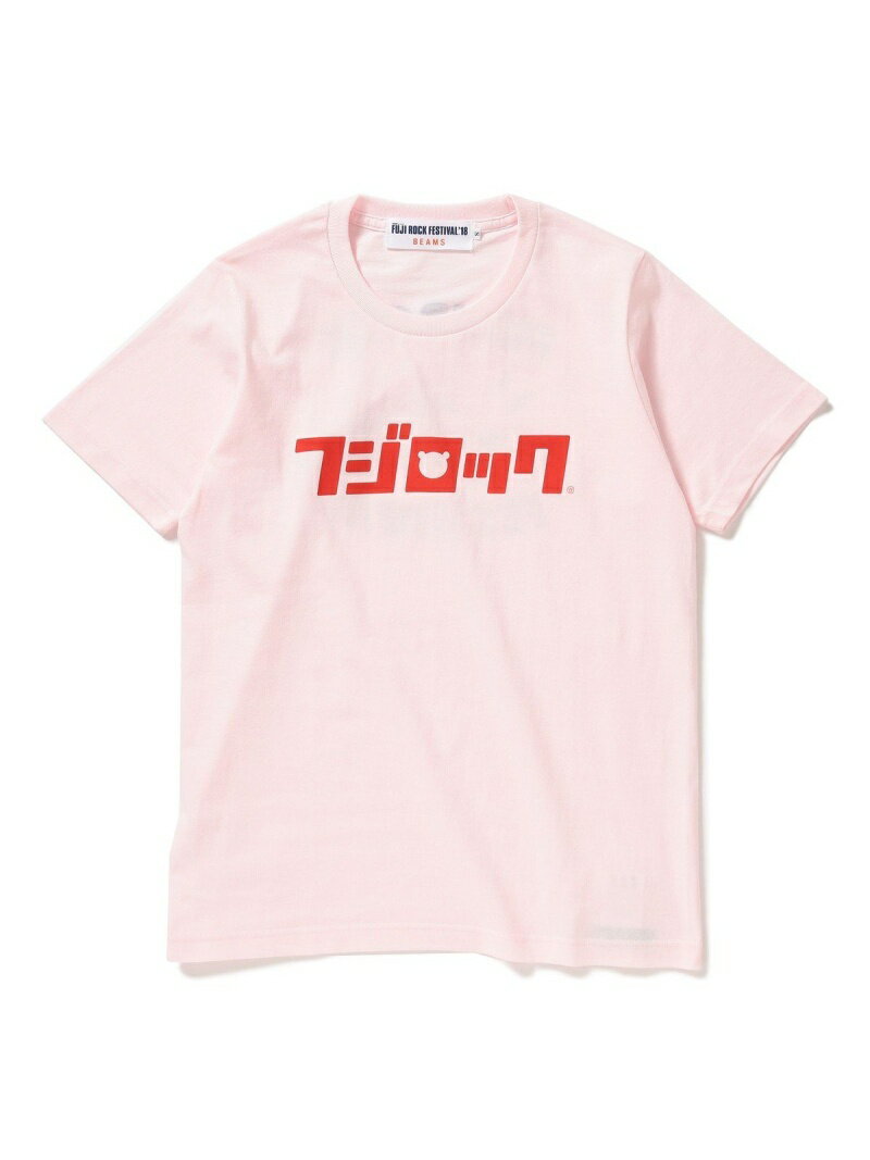 【SALE／70%OFF】Ray BEAMS 【WEB限定】＜WOMEN＞FUJI ROCK FESTIVAL'18 * BEAMS / The Wonderful! design works. Tシャツ ビームス アウトレット トップス カットソー・Tシャツ ピンク ホワイト