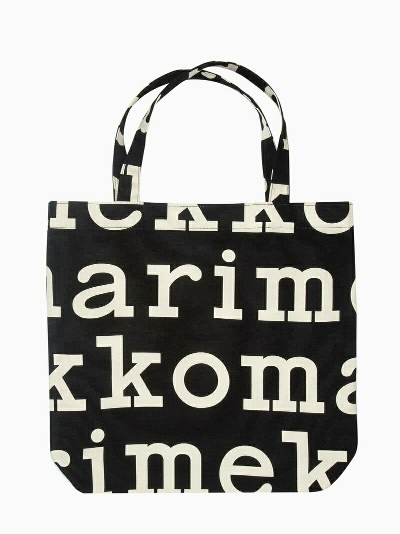 Marimekko Notko Logo トートバッグ マリメッコ バッグ トートバッグ ブラック【送料無料】