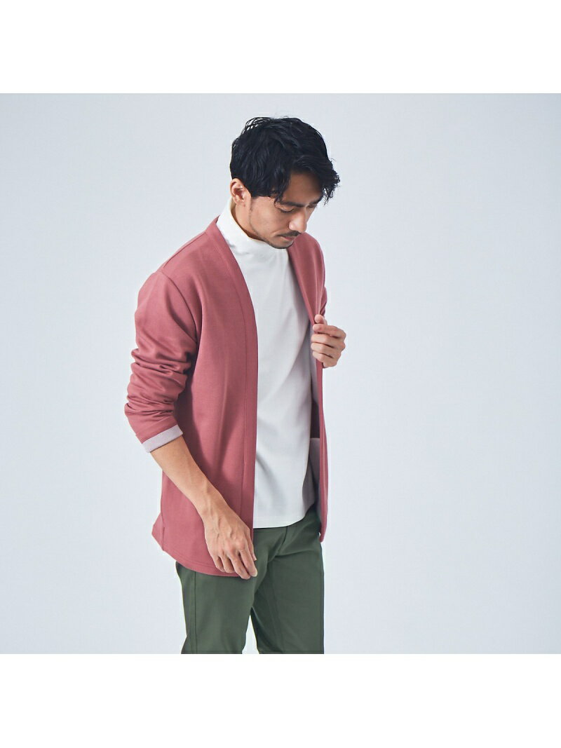 【SALE／26%OFF】ABAHOUSE LASTWORD 【ダブルフェイス】配色 セミショール カーディガン アバハウス トップス カーディガン ピンク ブラウン グレー ネイビー【送料無料】のサムネイル