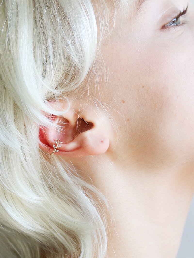 cui-cui ダイヤモンド サピン イヤーカフ | K10YG 【片耳用】 キュイキュイ アクセサリー・腕時計 イヤリング・イヤーカフ ゴールド【送料無料】