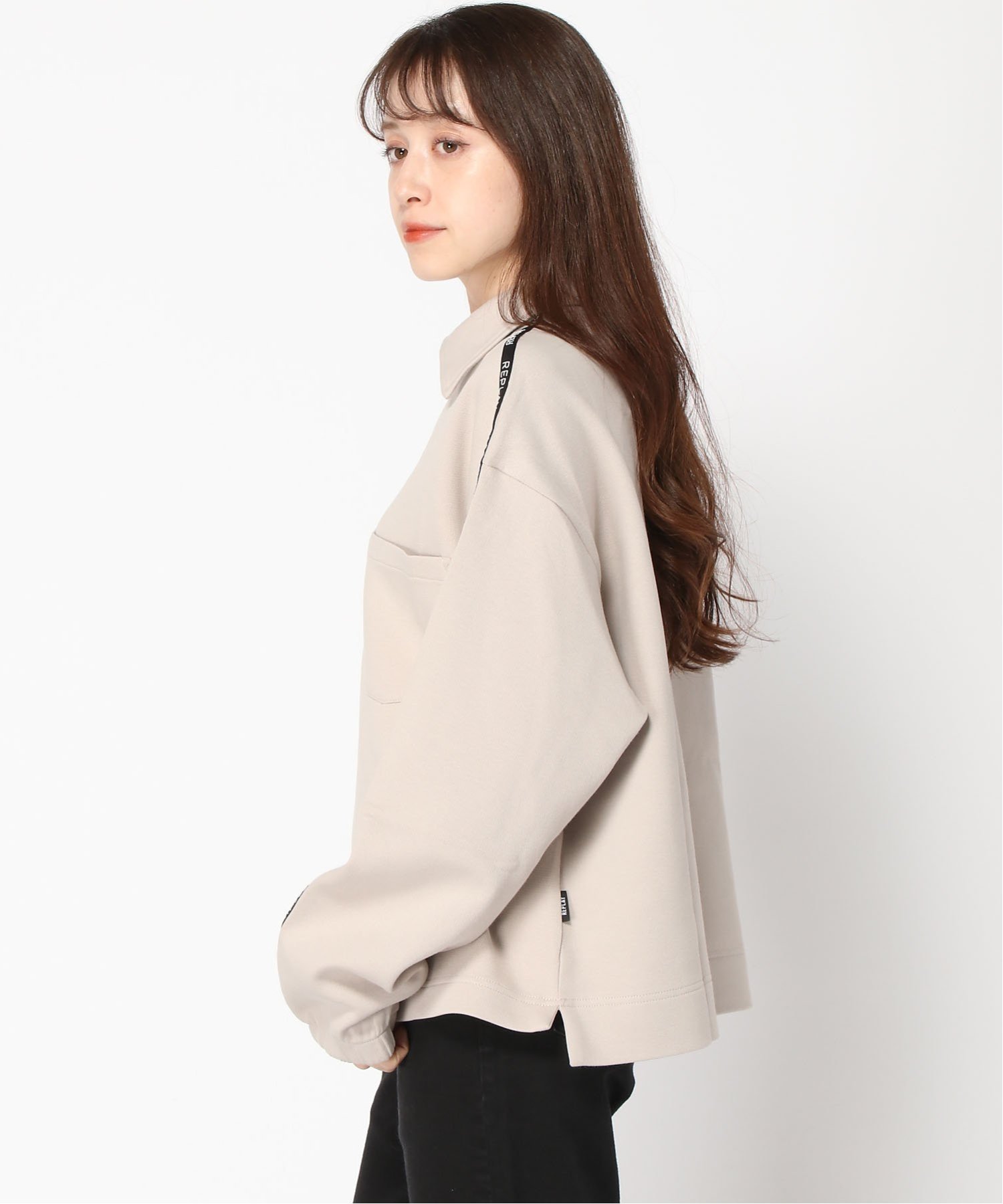 【SALE／70%OFF】REPLAY (W)ボンディッドヘビーピケコットンフリース リプレイ トップス その他のトップス ベージュ【送料無料】