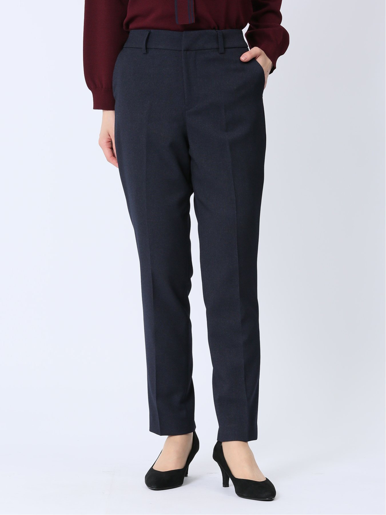 【SALE/45%OFF】m.f.editorial ラナテック テーパードパンツ 紺(セットアップ可能) タカキュー スーツ・フォーマル スーツパンツ ネイビー【送料無料】