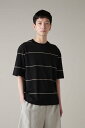 MARGARET HOWELL 5月上旬-下旬 SPACED STRIPE COTTON JERSEY マーガレット・ハウエル トップス その他のトップス ブラック ホワイト【送料無料】