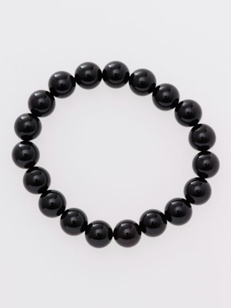 岩座 【岩座】黒水晶φ10B アミナコレクション アクセサリー・腕時計 ブレスレット・バングル ブラック【送料無料】