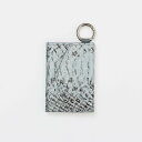 enHANCE 【WALLET SLAYLER】LEATHER CARD CASE CROCCO-SNAKE-BLUEGRAY エンハンス ファッション雑貨 そ...