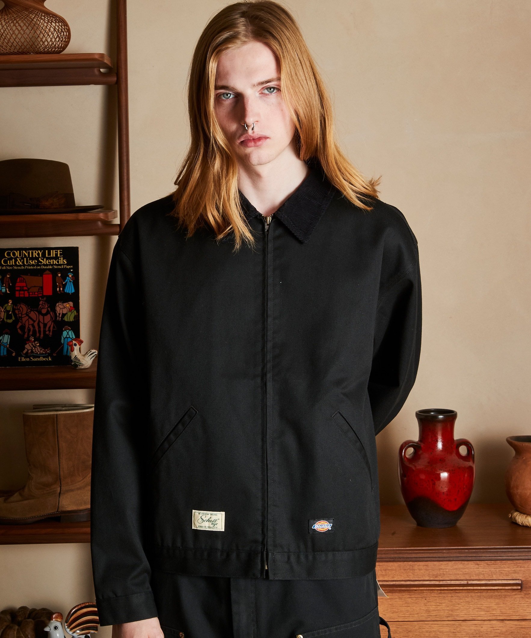 【SALE／30%OFF】Schott ×DICKIES/ディッキーズ/TC TWILL PAINTER JACKET/TCツイル ペインタージャケット ショット ジャケット・アウター ブルゾン・ジャンパー グリーン ブラック ネイビー【送料無料】