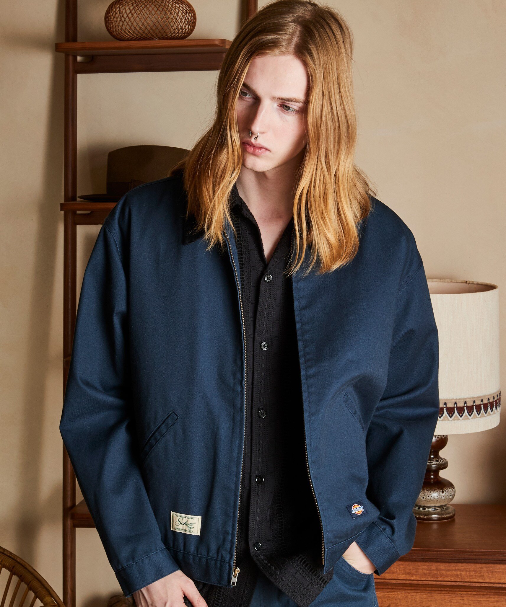 【SALE／30%OFF】Schott ×DICKIES/ディッキーズ/TC TWILL PAINTER JACKET/TCツイル ペインタージャケット ショット ジャケット・アウター ブルゾン・ジャンパー グリーン ブラック ネイビー【送料無料】