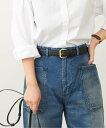 JOURNAL STANDARD L'ESSAGE 《追加予約6》【MAISON BOINET】30 mm belt in nappa leather lined cru:ベルト ジャーナルスタンダード レサージュ ファッション雑貨 ベルト ブラック ブラウン【送料無料】