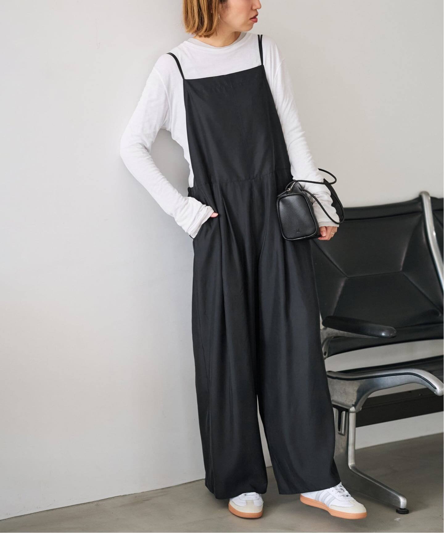 FRAMeWORK ≪WEB限定 / 追加≫キュプラツイルキャミサロペット 3 フレームワーク オールインワン・オーバ..