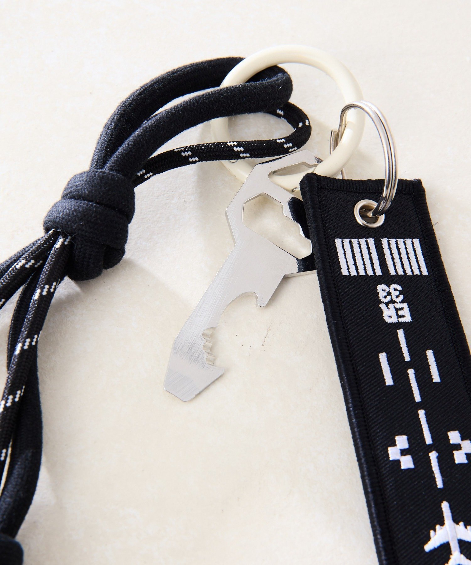 ear PAPILLONNER フライトタグストラップ/チャーム イア パピヨネ アクセサリー・腕時計 その他のアクセサリー・腕時計 ブラック【送料無料】