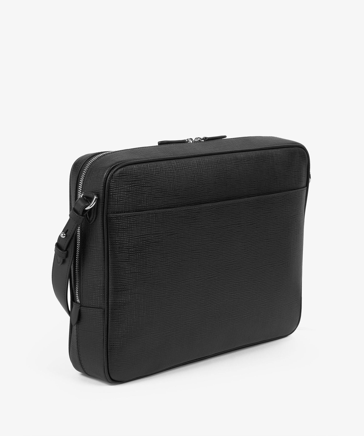 SMYTHSON Panama Slim Messenger Bag スマイソン バッグ ビジネスバッグ・ブリーフケース ブラック【送料無料】
