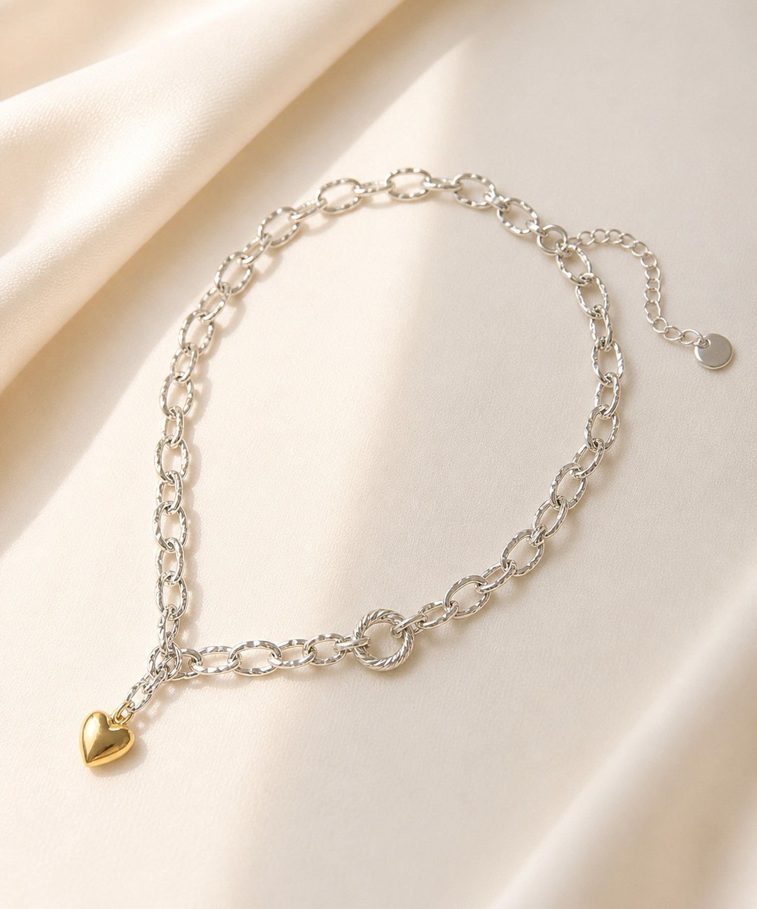 CRAFT STANDARD BOUTIQUE STAINLESS ハートモチーフチェーンネックレス クラフトスタンダードブティック アクセサリー・腕時計 ネックレス シルバー