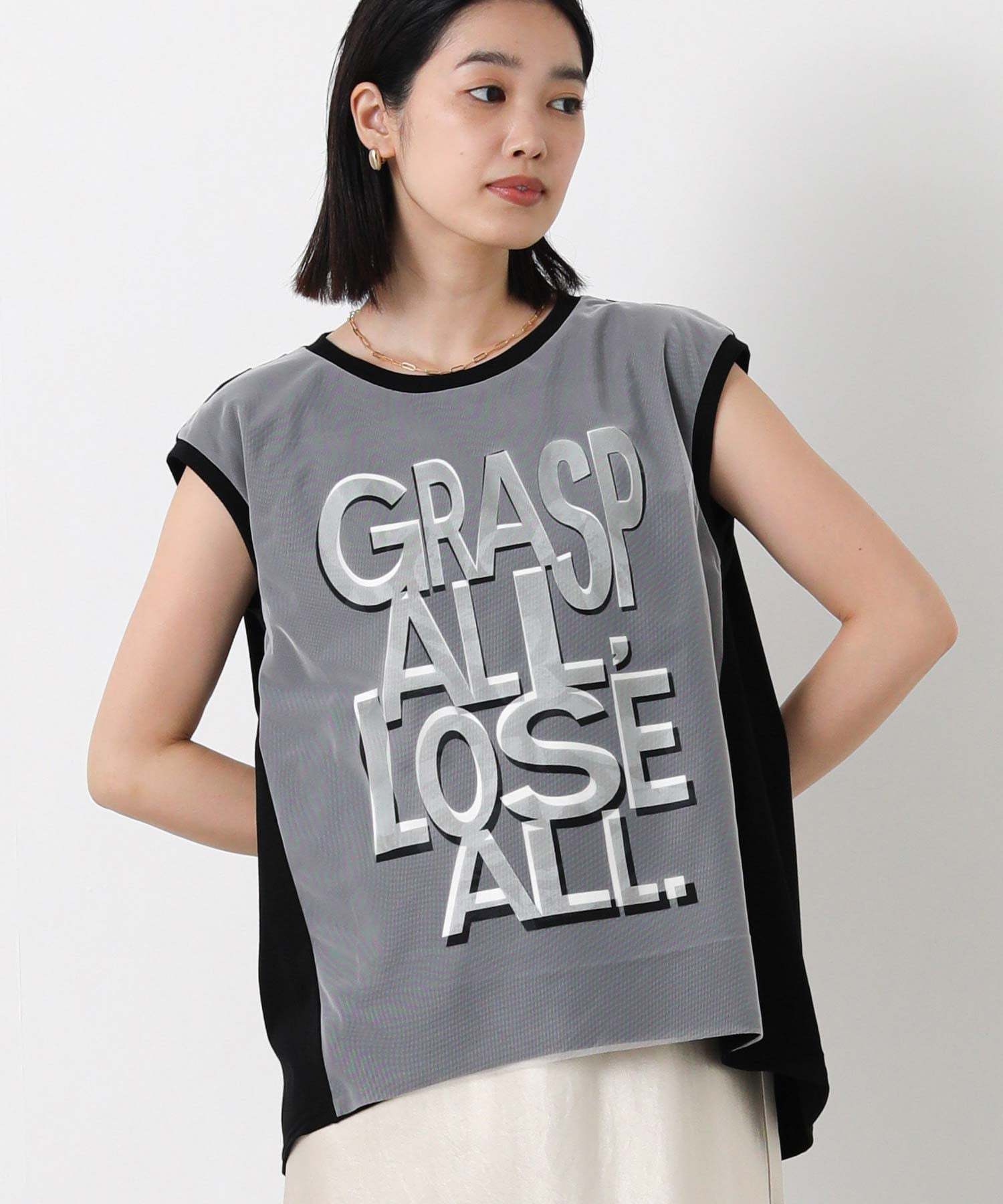 【SALE／50%OFF】Gready Brilliant Gready Brilliant/(W)2_GRASPメッシュFR グレディブリリアン トップス ノースリーブ・タンクトップ ブラック ホワイト【送料無料】
