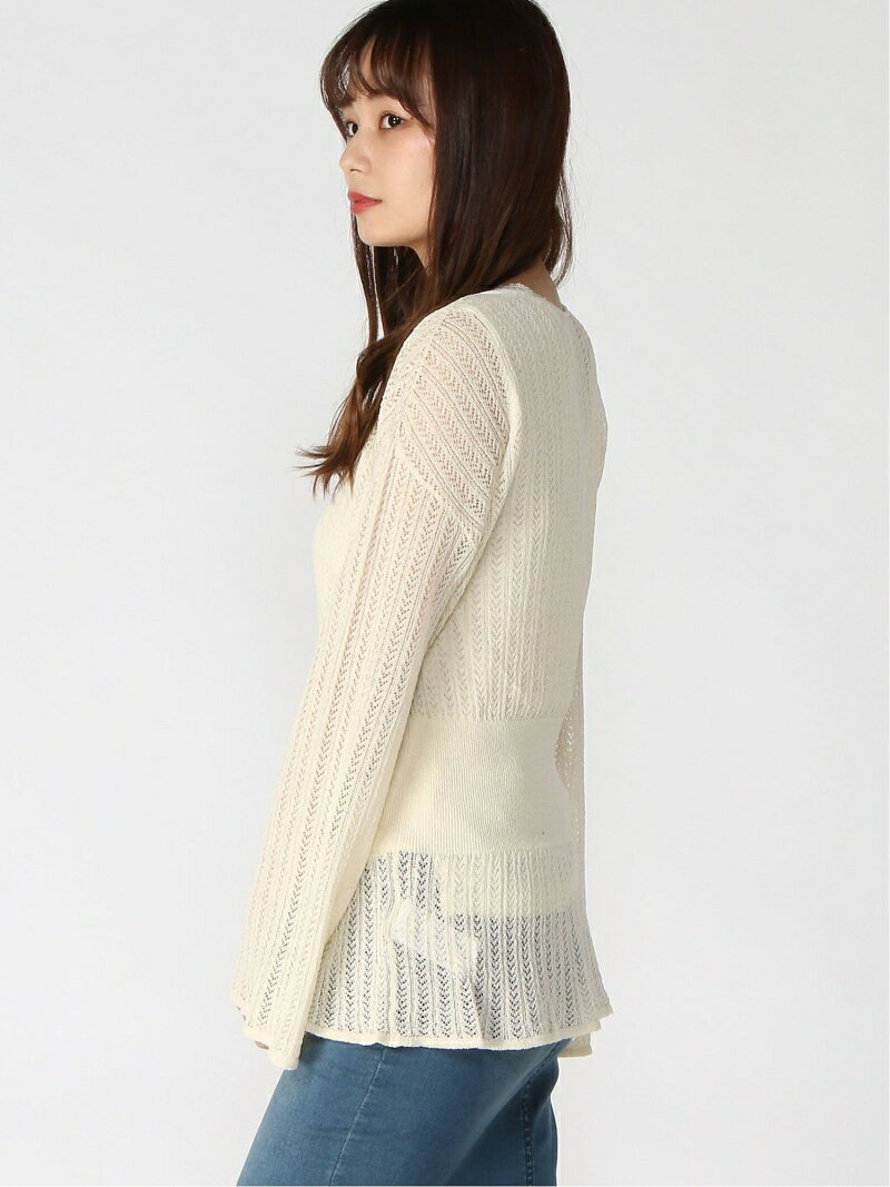JOURNAL STANDARD JOURNAL STANDARD/(W)JS+eハイツイストレースアミPO ベーセーストック トップス ニット ホワイト