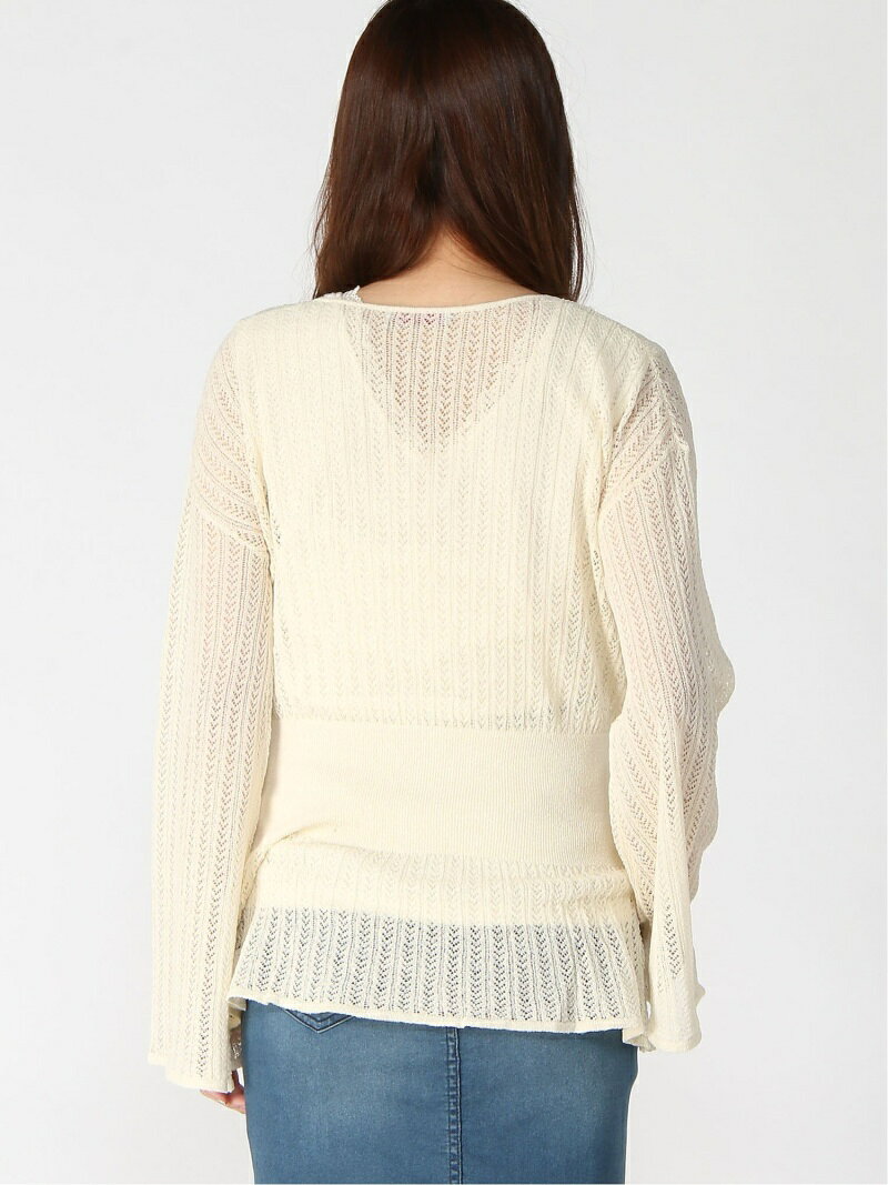 JOURNAL STANDARD JOURNAL STANDARD/(W)JS+eハイツイストレースアミPO ベーセーストック トップス ニット ホワイト