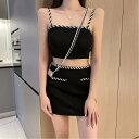 【SALE/30%OFF】Aimoon キャミソール ミニスカート セットアップ ミニミニストア スーツ・フォーマル セットアップスーツ ブラック ホワイト