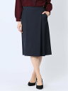 【SALE/45%OFF】m.f.editorial ラナテックフレアースカート紺(セットアップ可能) レディース スーツ スカート ビジネス カジュアル 仕事...
