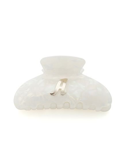 SNIDEL HOME イニシャルヘアクリップ スナイデルホーム ヘアアクセサリー その他のヘアアクセサリー レッド パープル ベージュ ブラウン シルバーのサムネイル