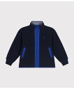 PETIT BATEAU フリースジップアップパーカ プチバトー トップス パーカー・フーディー ネイビー【送料無料】