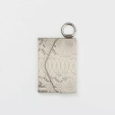 enHANCE 【WALLET SLAYLER】LEATHER CARD CASE CROCCO-SNAKE-IVORY エンハンス ファッション雑貨 その他の...