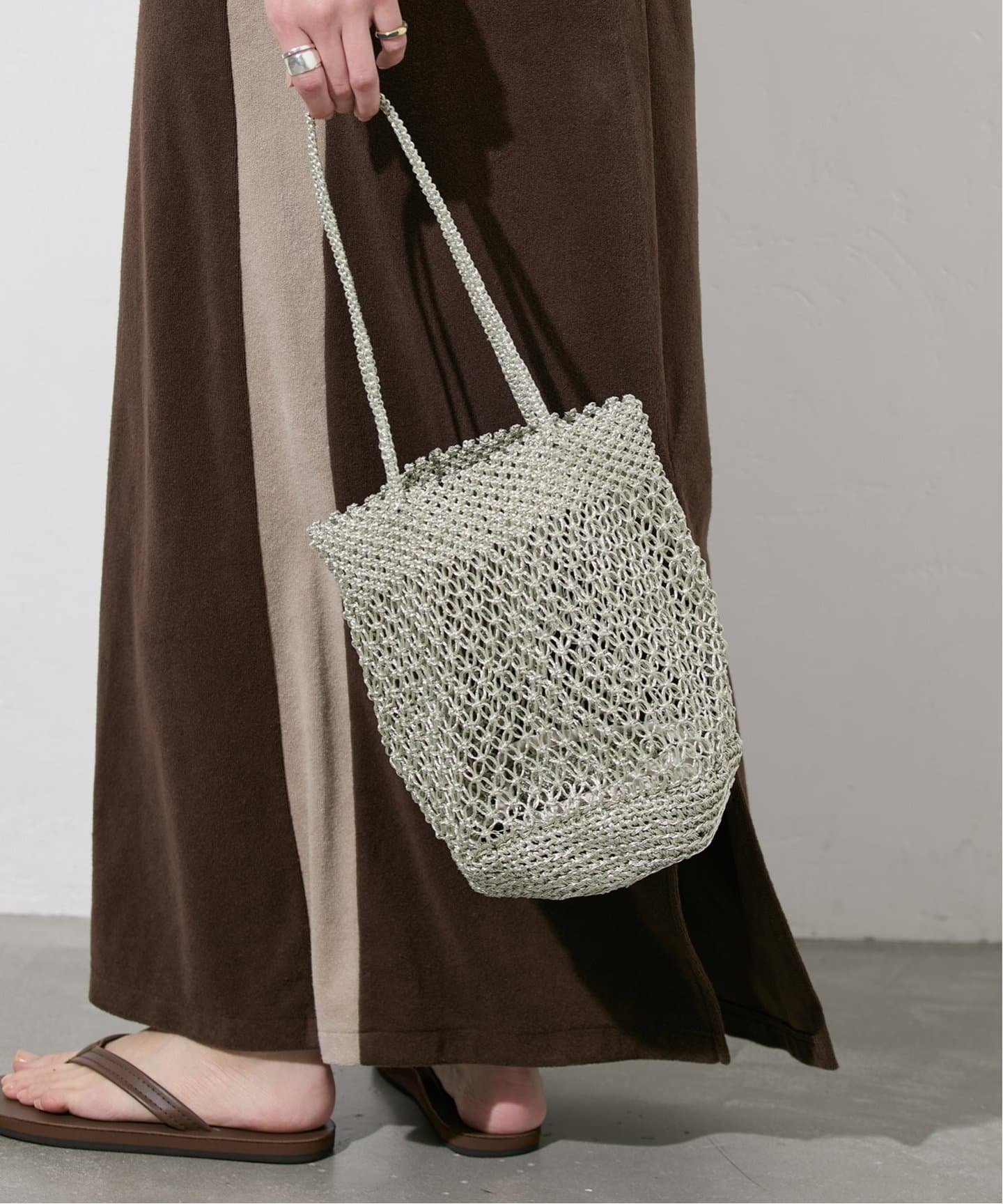 【SALE／30%OFF】JOURNAL STANDARD 《追加》【BAGMATI 】メッシュバッグ ジャーナル スタンダード バッグ トートバッグ ゴールド シルバー【送料無料】のサムネイル