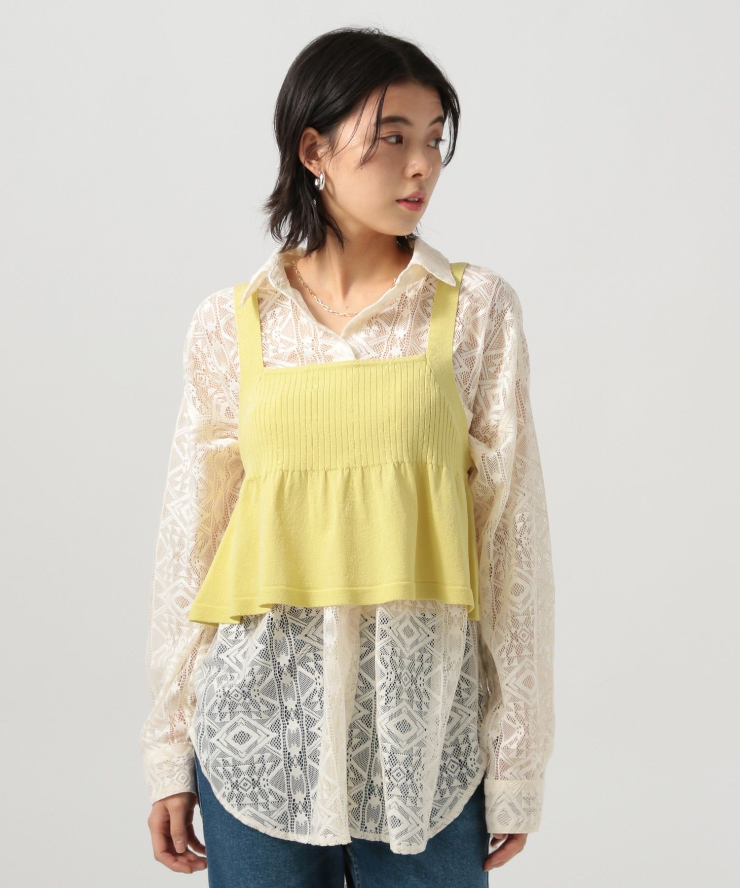 【SALE／64%OFF】BAYFLOW [さらっとした軽い着心地]ハイゲージニットビスチェ ベイフロー トップス ベ..