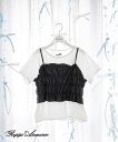 【SALE/20%OFF】repipi armario 【girly line】リボンシャーリングキャミ×Tシャツ レピピアルマリオ トップス アンサンブル ブ...