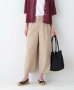 human woman ◆クールマックス混ガウチョパンツ ヒューマン ウーマン パンツ その他のパンツ グリーン グレー ベージュ【送料無料】