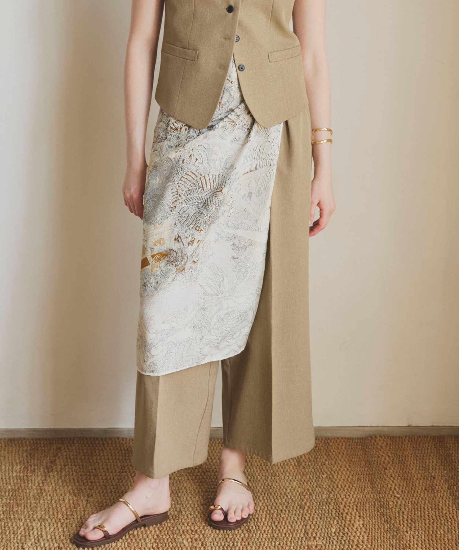 【SALE／50%OFF】DOUX ARCHIVES 2タックワイドパンツ ドゥアルシーヴ パンツ その他のパンツ ベージュ カーキグリーン ブラック【送料無料】