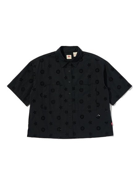 ノベルティ ハーリー ショートスリーブ クロップドシャツ リーバイス トップス シャツ・ブラウス