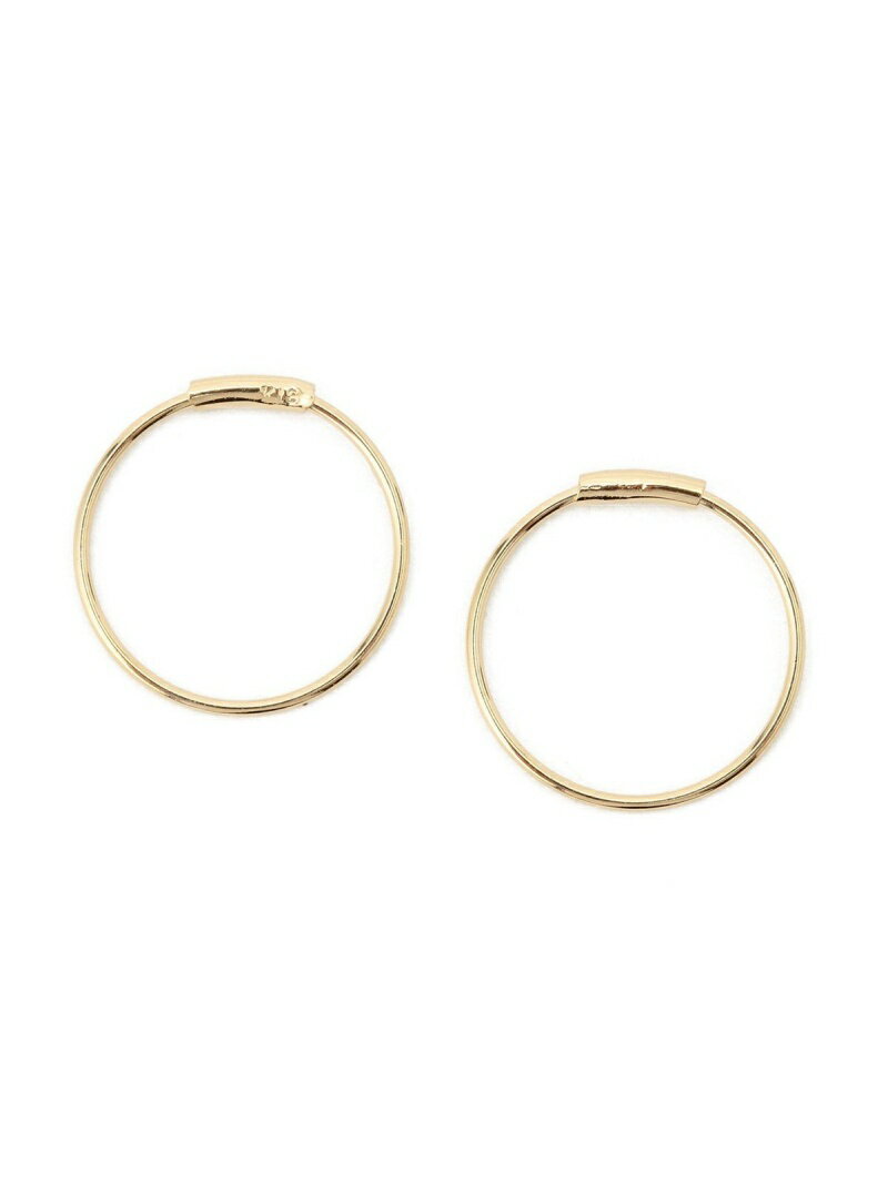 Ray BEAMS Ray BEAMS / K18 フープピアス 10mm ビームス ウイメン アクセサリー・腕時計 ピアス ゴールド【送料無料】