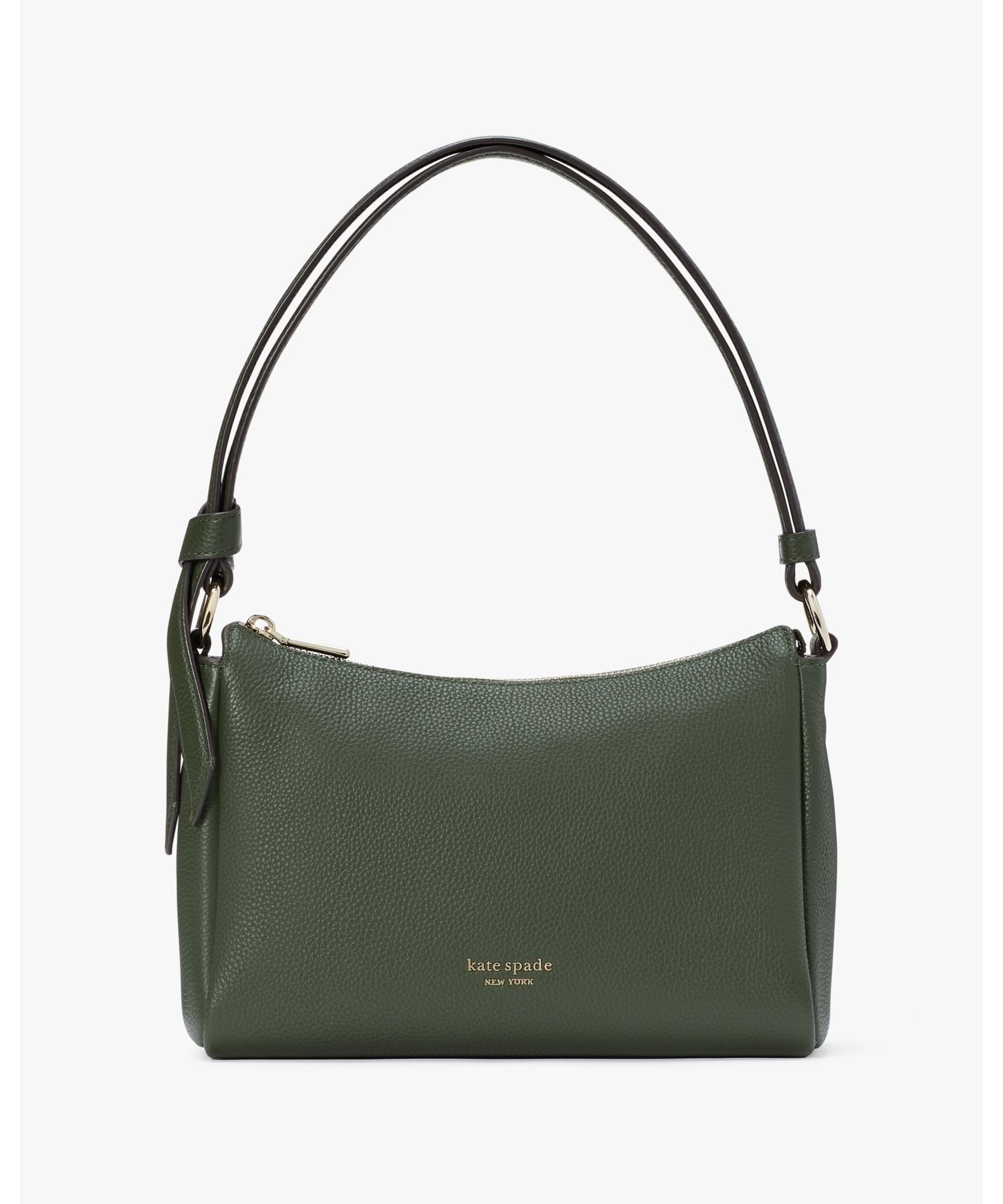 【SALE／50%OFF】kate spade new york ノット ミディアム ショルダーバッグ / 斜めがけ 2way 牛革 グリーン カーキ お出かけ ギフト プレゼント ケイトスペードニューヨーク バッグ ショルダーバッグ グリーン【送料無料】