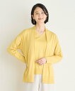 【SALE/60%OFF】7-IDconcept. 《大きいサイズ》エクストラファインウールロングカーディガン セブンアイディコンセプト トップス カーディガン ネイビー グレー ブルー イエロー【送料無料】
