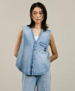 SALON adam et rope' 【RED CARD TOKYO(レッドカードトーキョー)for SALON】別注GILET blouse / デニムジレ...