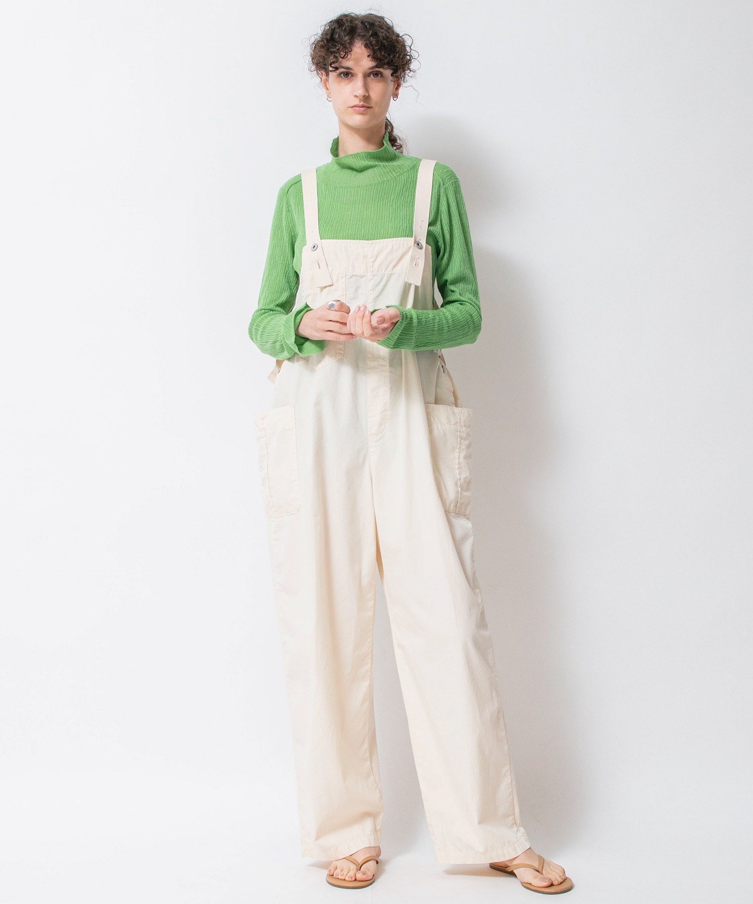 【SALE／30%OFF】Johnbull Private labo コットンポプリンカーゴサロペット ジョンブルプライベートラボ オールインワン・オーバーオール オールインワン・つなぎ ホワイト【送料無料】