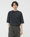 MHL. FADED LIGHT COTTON JERSEY TOP マーガレット・ハウエル トップス その他のトップス ブラック【送料無料】
